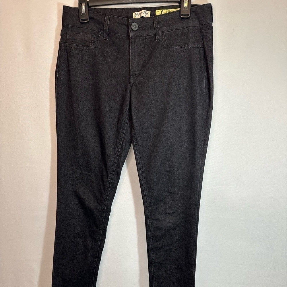 Indigo Rein Skinny Stretch Black Denim Jeans Pants Size 9 Lightweight Gothic